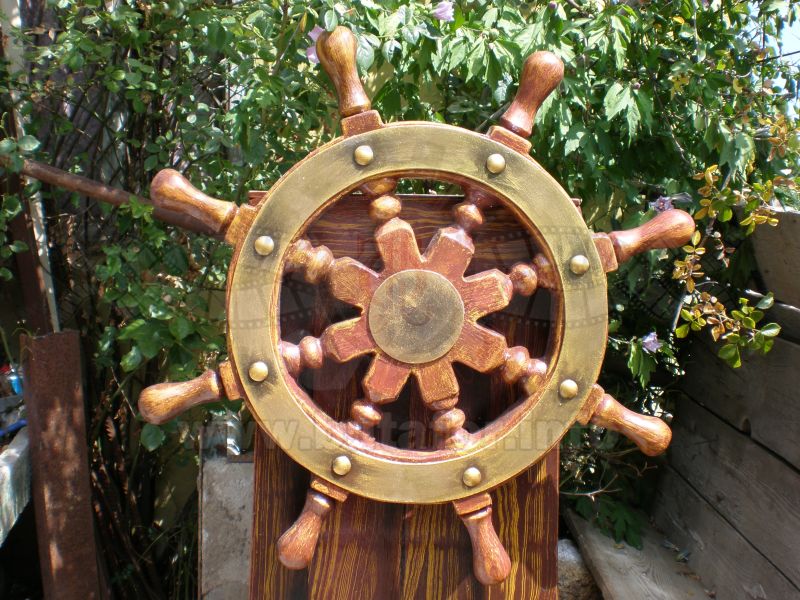 Pirate set (barrel, steering wheel, chain, skull and crossbones)